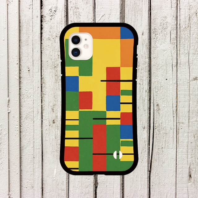 iPhoneケース 幾何学模様 北欧レトロポップ｜ミッドセンチュリー柄 NOR003