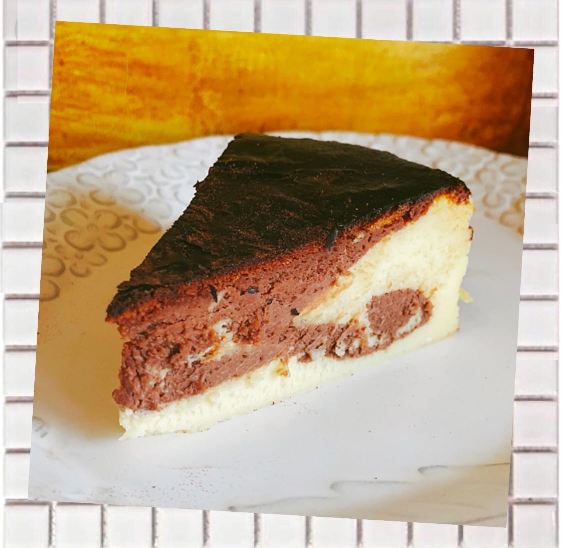 チョコマーブルバスクチーズケーキ15 約6人分 ベイクドチーズケーキドットコム