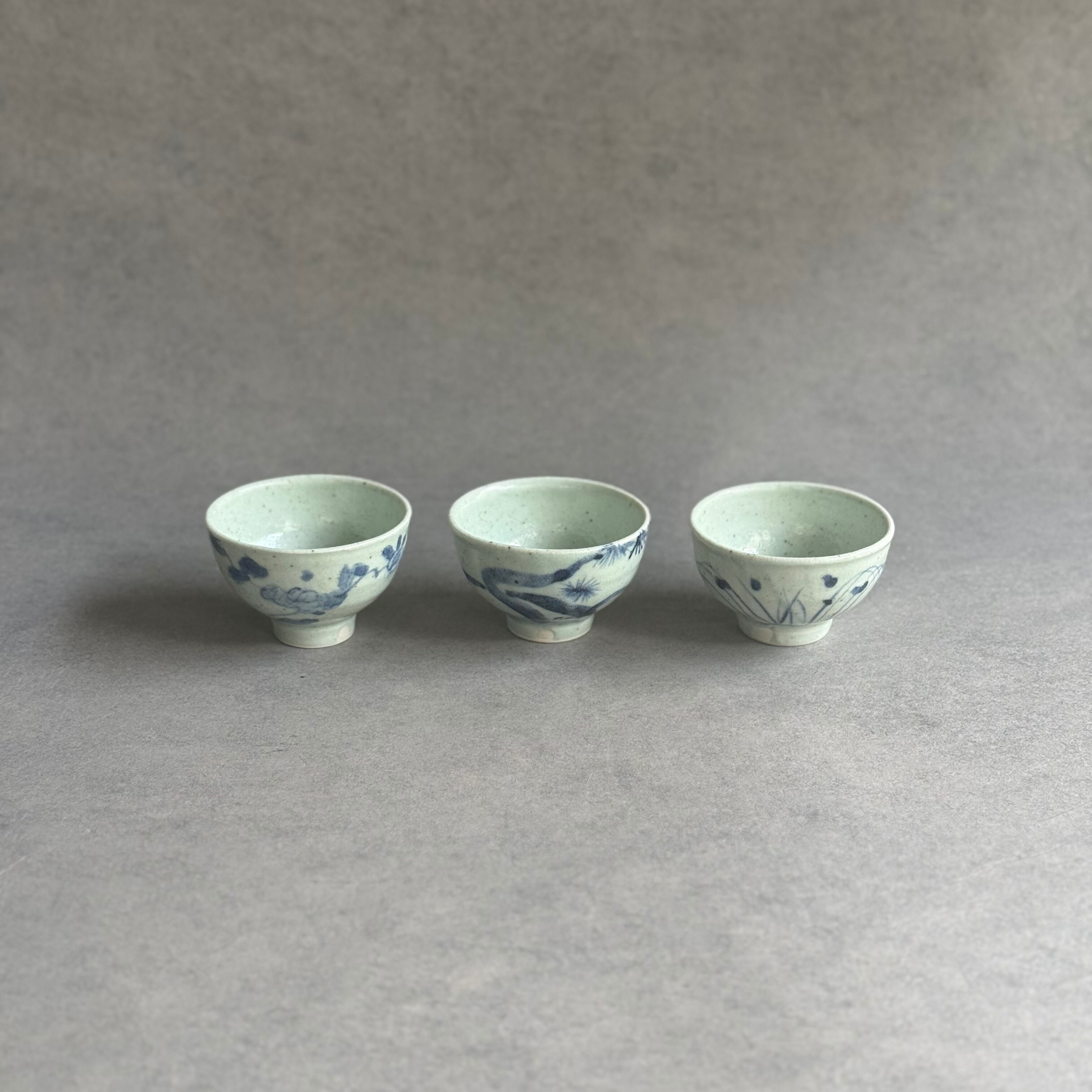 吉田崇昭 染付絵替り茶杯 | gallery 一白