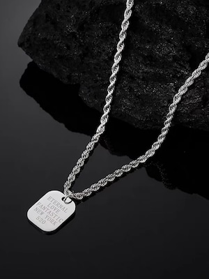 LETTER DESIGN PENDANT CHAIN NECKLACE  K0128