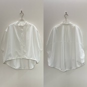 コクーンシルエットドロストSH/ホワイト