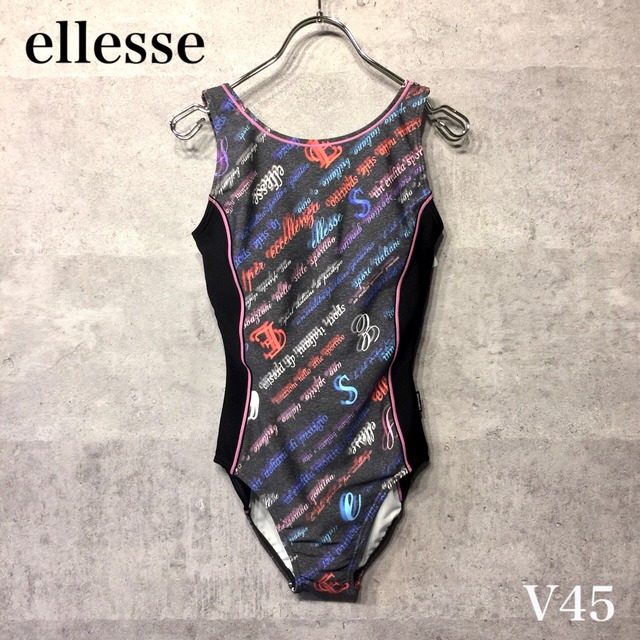 エレッセ 水着 スイムウェア レディース 女性用 フィットネス水着 ワンピース 灰薄ピンク M V45 Etc