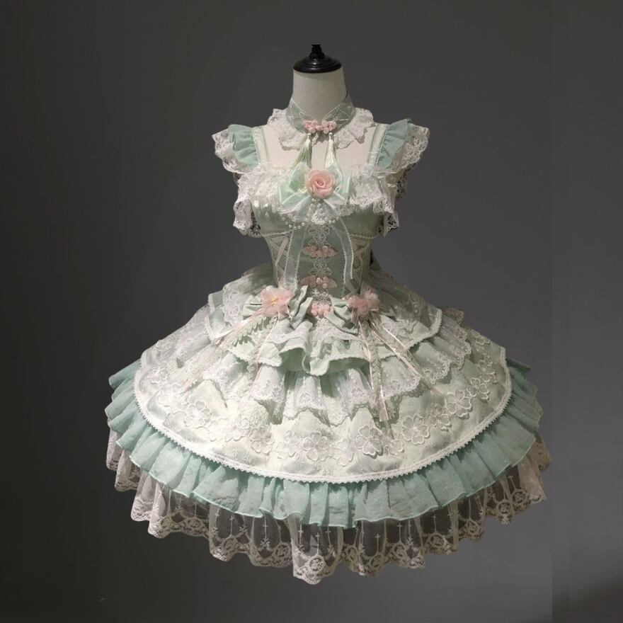 量産型 プリンセスドレスJSK 豪華フリル 3色展開 撮影会向け｜WithU