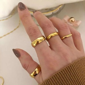 選べるサイズ ステンレス 18k シンプルリング