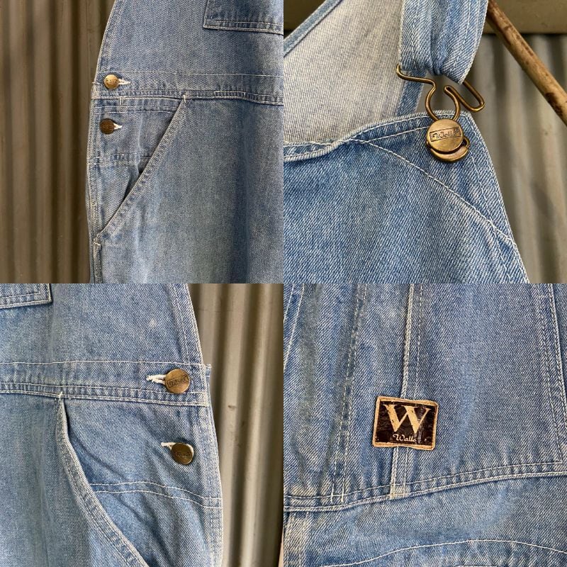 ビッグサイズ 90年代 Walls デニム オーバーオール メンズw50相当 古着
