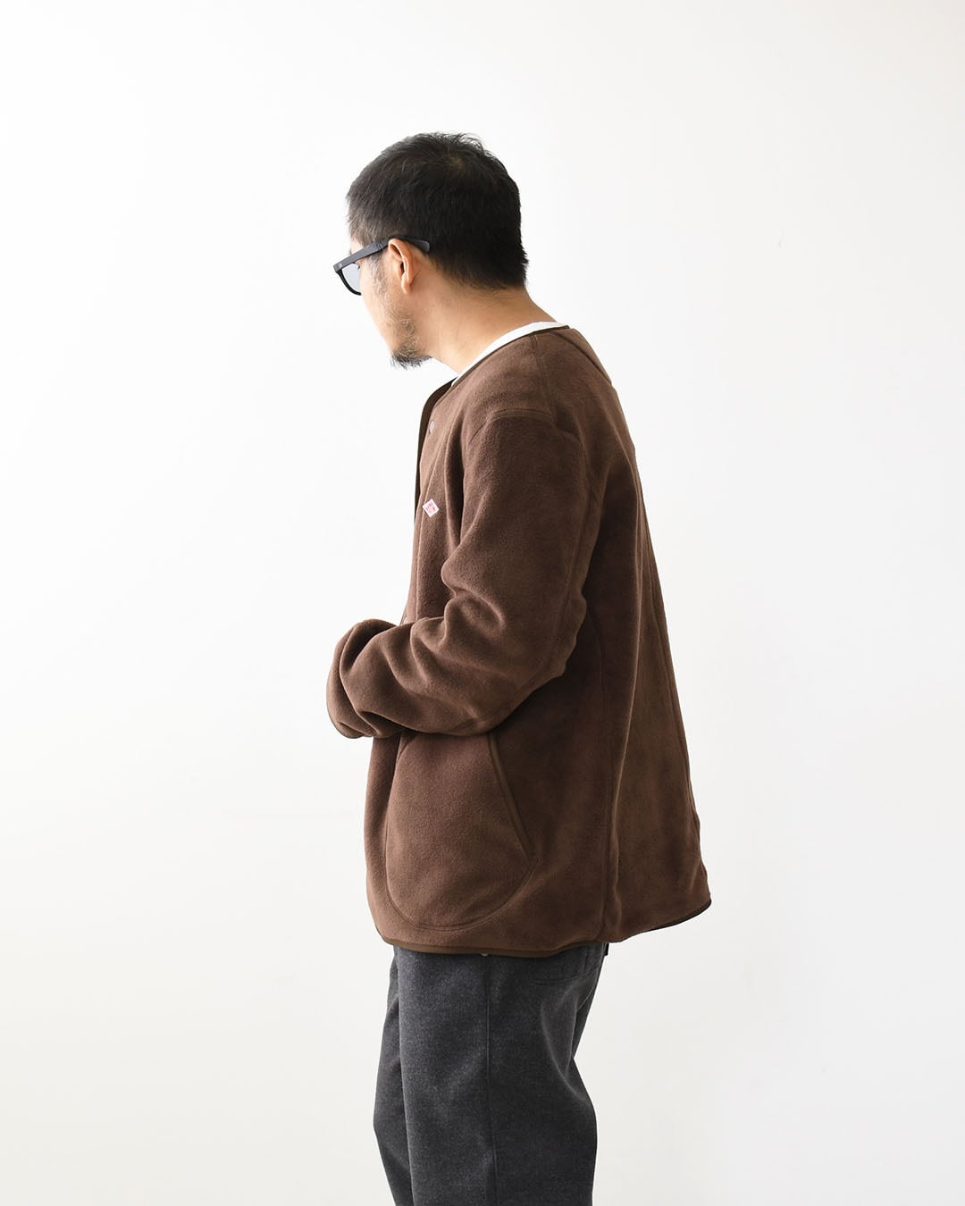DANTON [ダントン] M FLEECE COLLARLESS JACKET [JD-8939] フリース