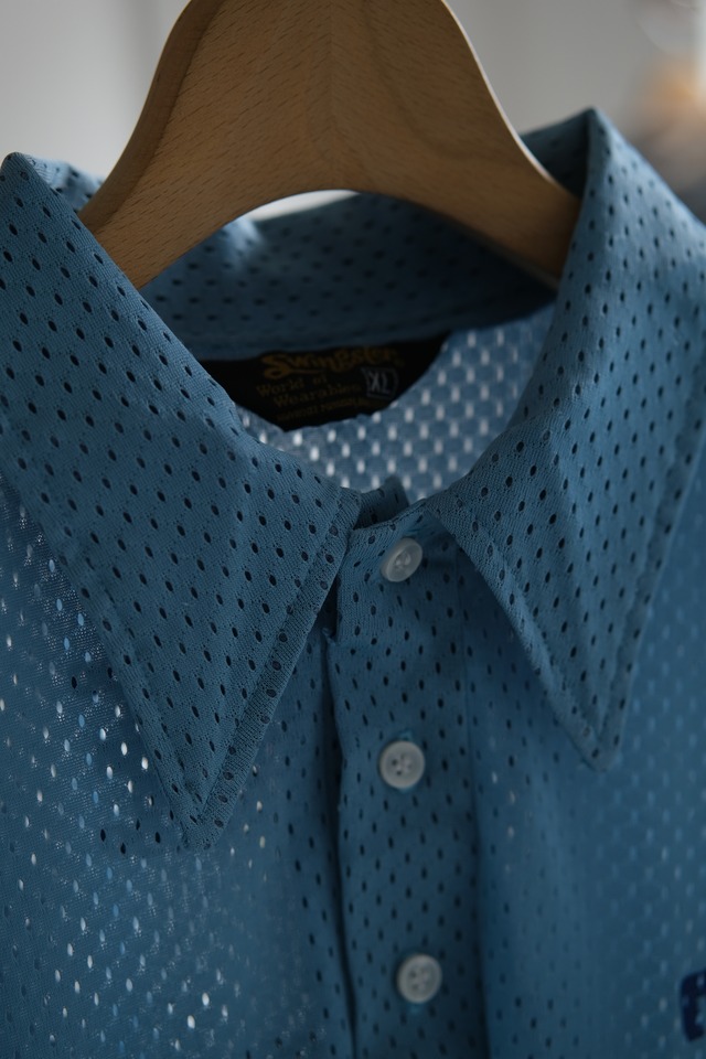 OK／70's "Swingster" mesh polo shirt