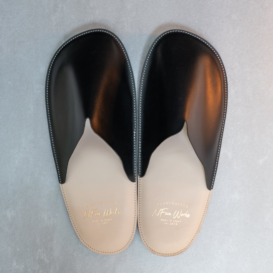 本革スリッパ - LEATHLOAF[レザローフ] 時を重ねるごとに風合いが増す