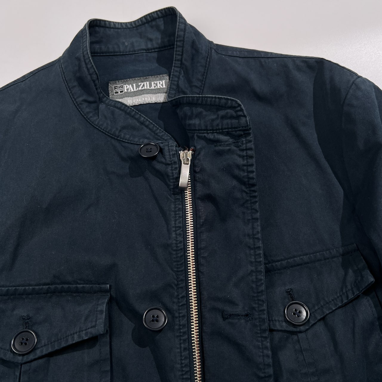 PAL ZILERI パルジレリ サファリ ジャケット サイズ 50 /ネイビー/イタリア製/ビンテージ