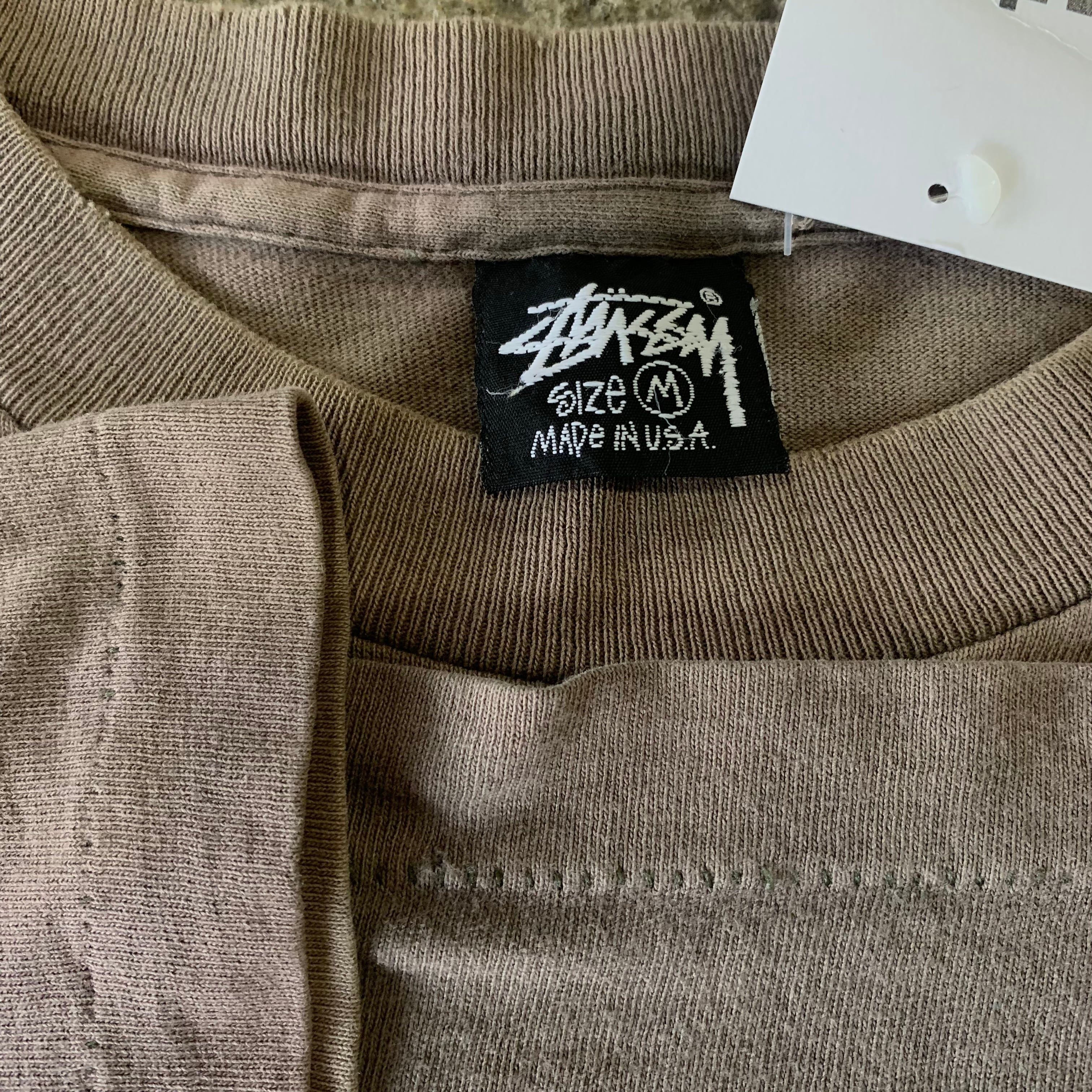 old stussy 90s 黒タグ made in usa-