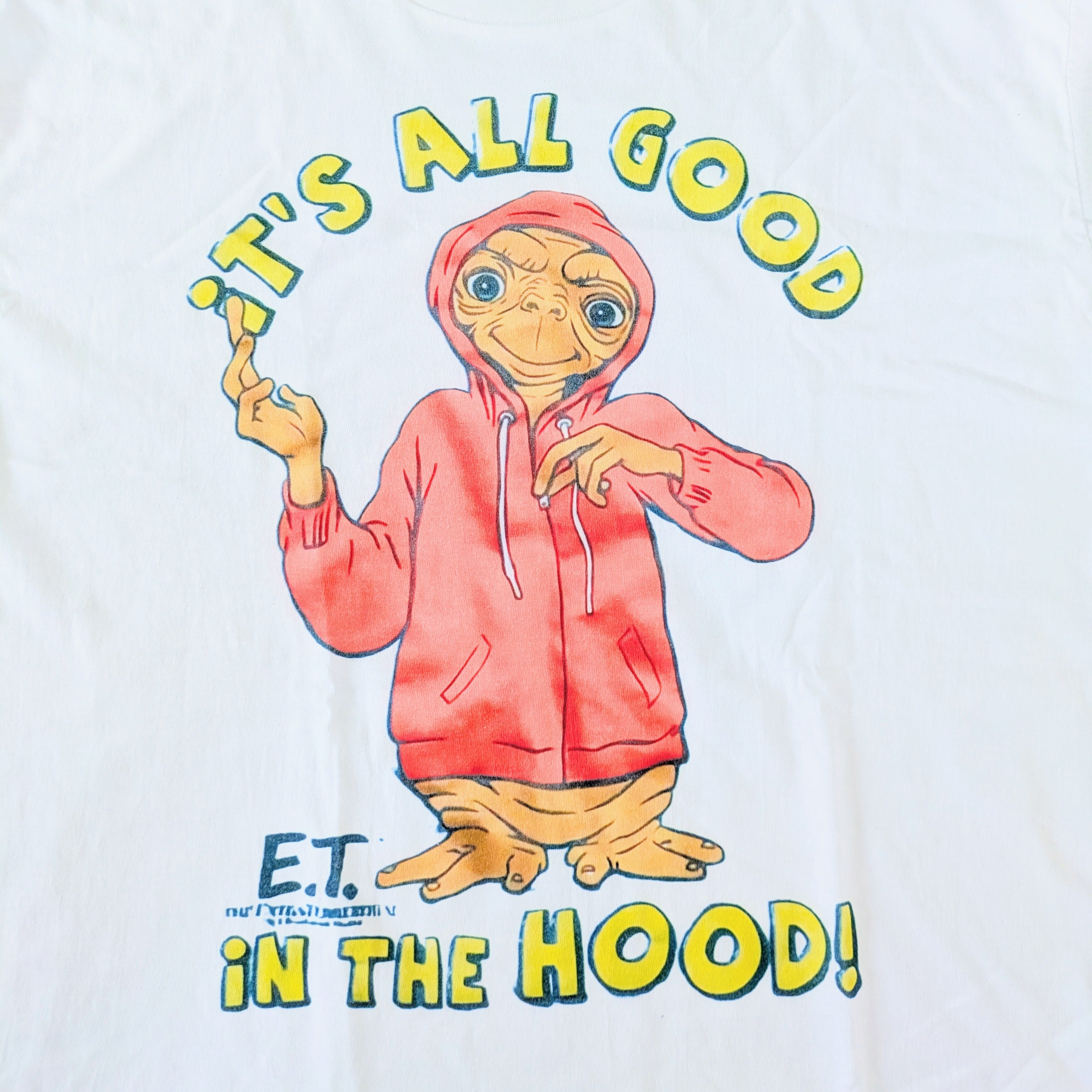 再入荷!【 E.T. / イーティー】 『It's all good in the HOOD! 』Tee / 映画Tシャツ / 80'MOVIE / Tシャツ〚アメリカン雑貨 アメトイ〛