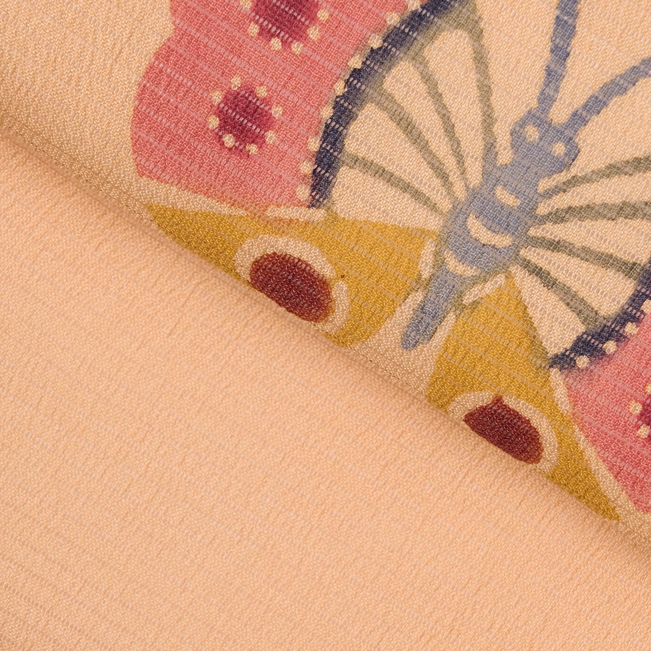 蝶々の模様 型絵染 絽夏名古屋帯【未着用品】 | かわの屋