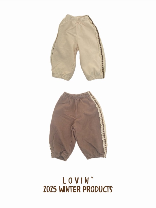 【即納】Lovin'Kids/Love line pants(mocha/size5)