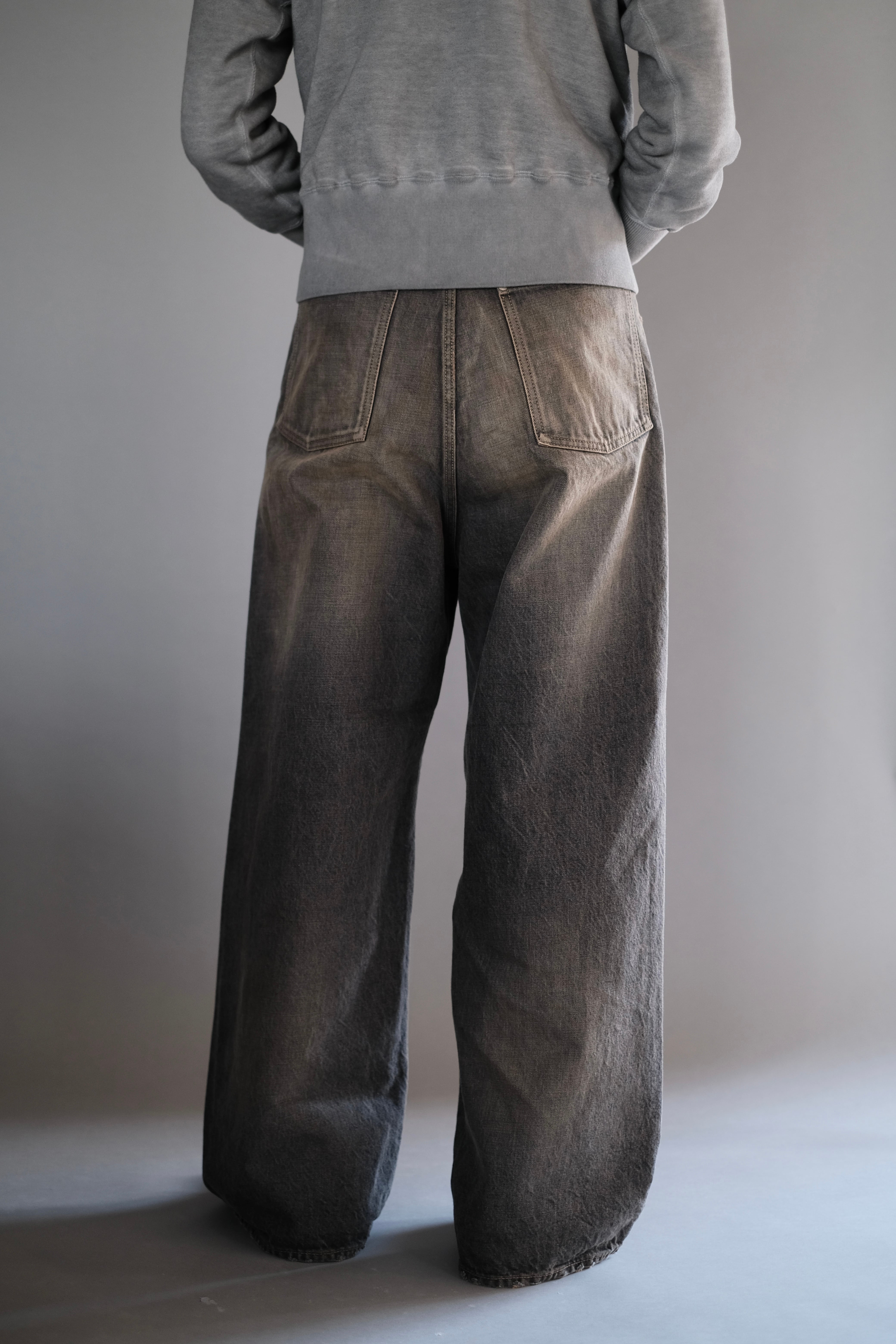 daisuke tanabe coffee black denim 34 デニム DAISUKE TANABE / Coffee Black Denim Trousers_dstryd | LIVING