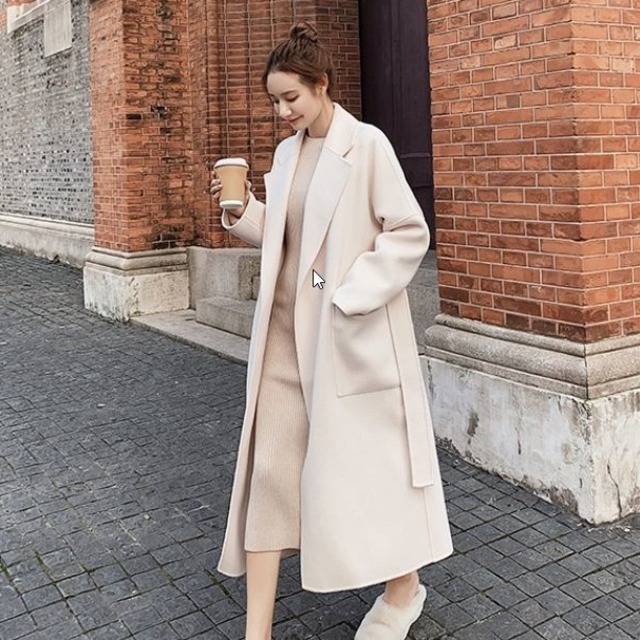 アウター レディース 送料無料 2色展開 チェスターコート コート スリット ロング丈 マキシ丈 長袖 前開き  襟付き ノッチラペル ウエストベルト Iライン オーバーシルエット ビッグシルエット オーバーサイズ 大きめ ゆったり ゆる かわいい 大人可愛い きれいめ 大人女子 カジュアル フェミニン お洒落 おしゃれ レトロ こなれ感 抜け感 ガーリー キュート ラブリー シック モダン ラフ あったか 暖か 春服 秋服 冬服 10代 20代 30代 おでかけ デート 普段使い デイリー