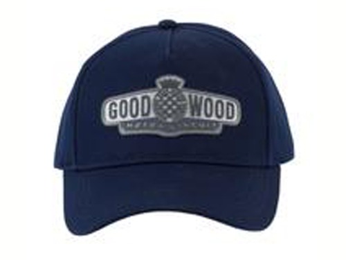 GW2110 ベースボールキャップ、Goodwood ラバーロゴ、ネイビー