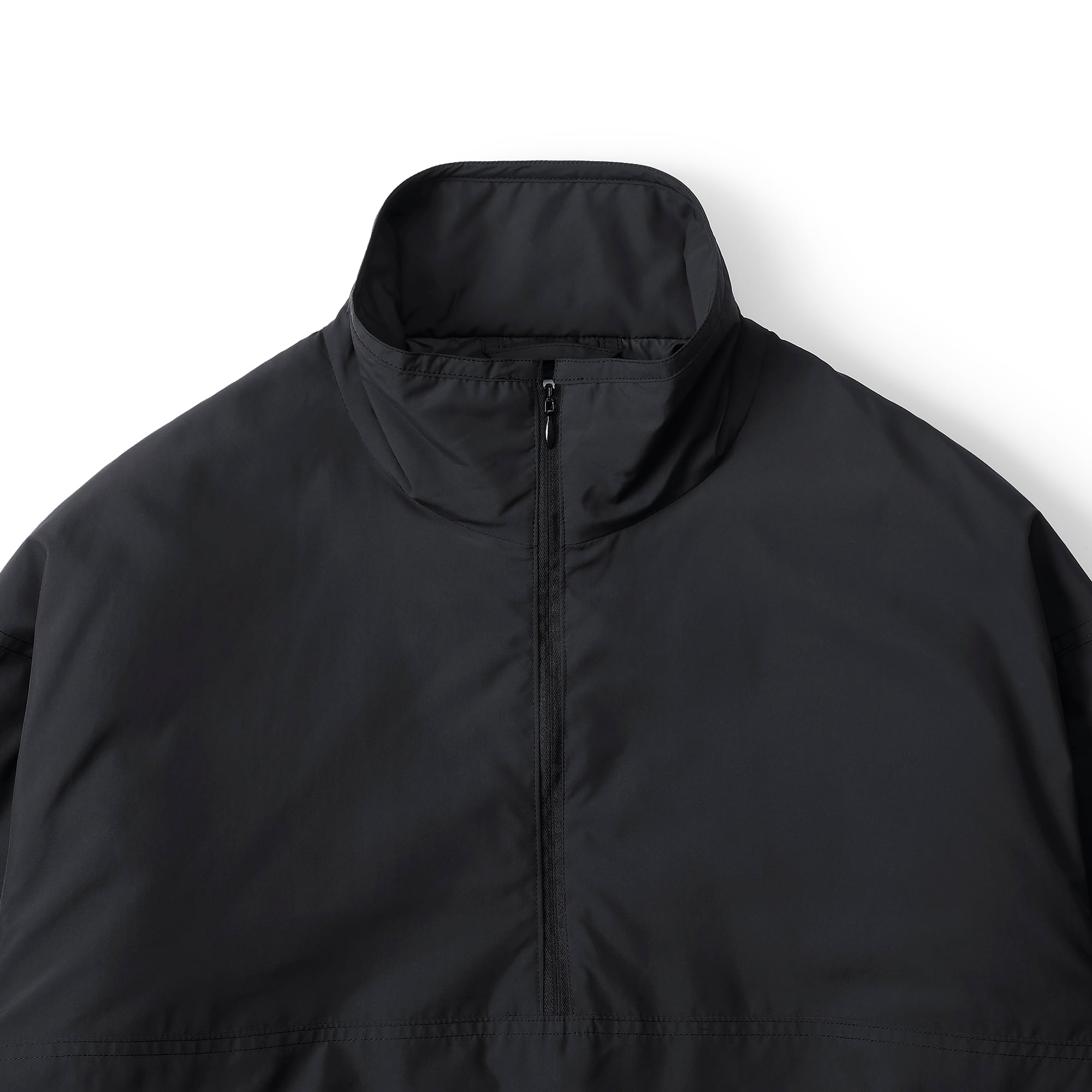 everyone insulated half zip pull-over jacket (BLACK) | everyone