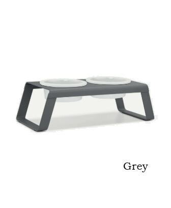 MiaCara Desco - Dog Feeder with Porcelain Bowls M | With Wanko