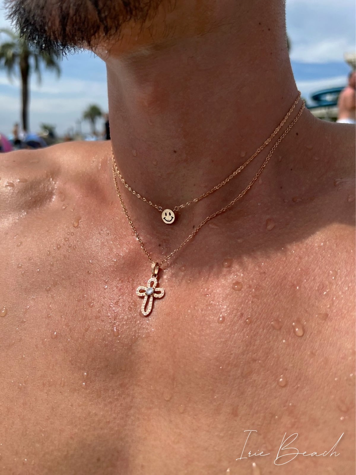 cross zirconia necklace | IRIEBEACH