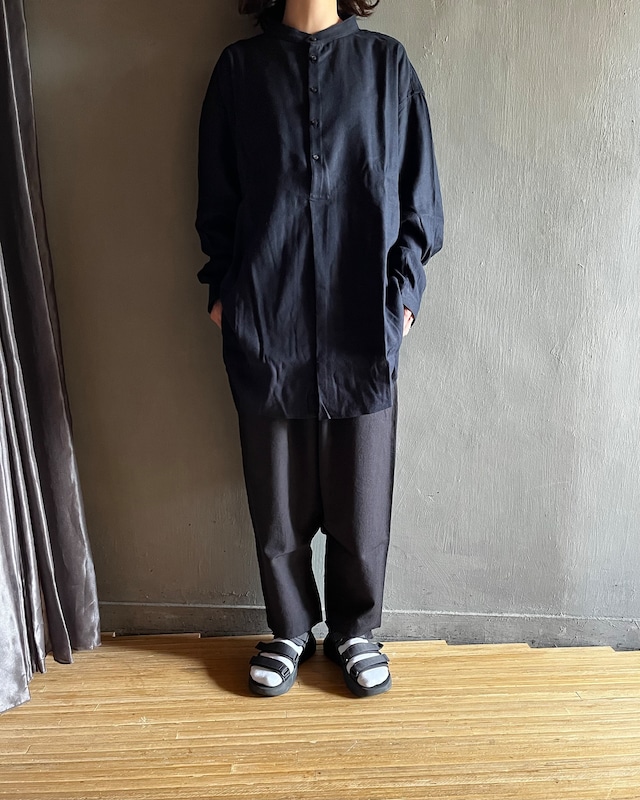 MITTAN｜エアータンブルウールパンツ 墨黒 PT-88