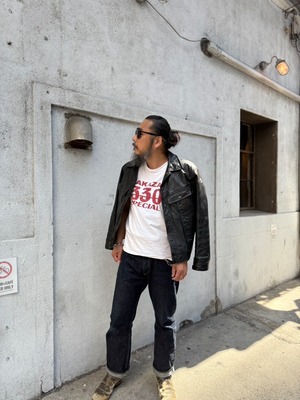 1980s JOHNSONS LA ROCKA!! LEE 101 STYLE 59 CLUB PAINT JACKET