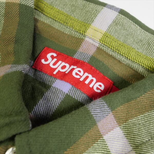 Size【M】 SUPREME シュプリーム 23AW Plaid Flannel Shirt Green 長袖