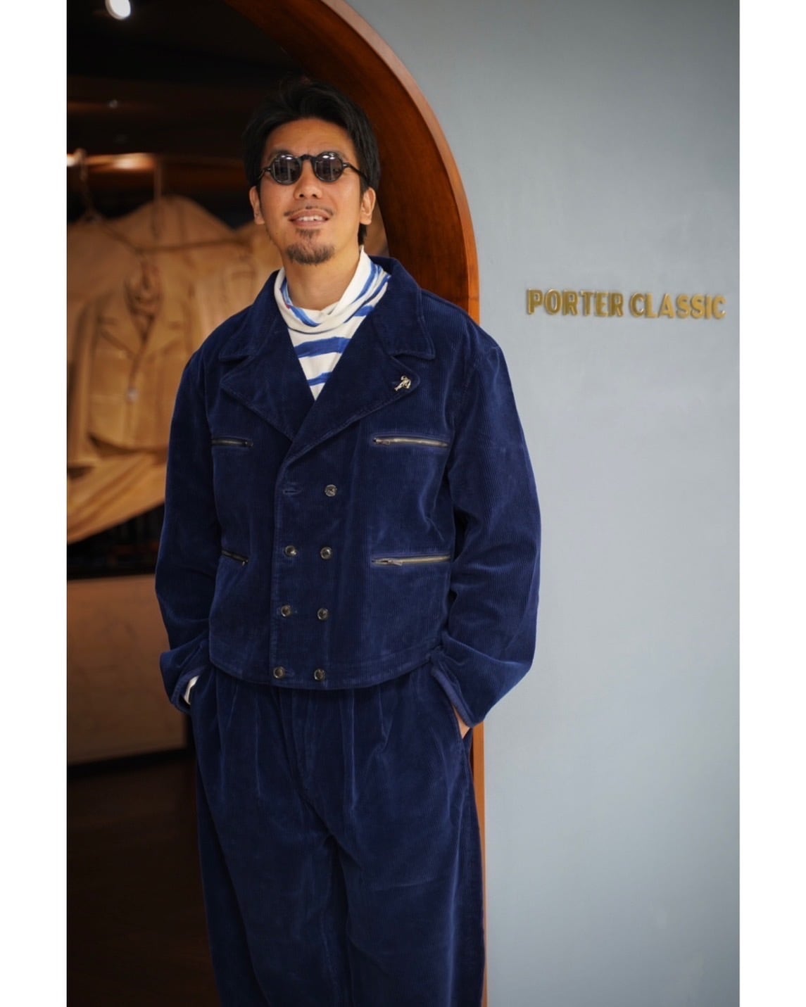 ARTIST BORDER TURTLENECK | 【OFFICIAL】PORTER CLASSIC ONLINE SHOP