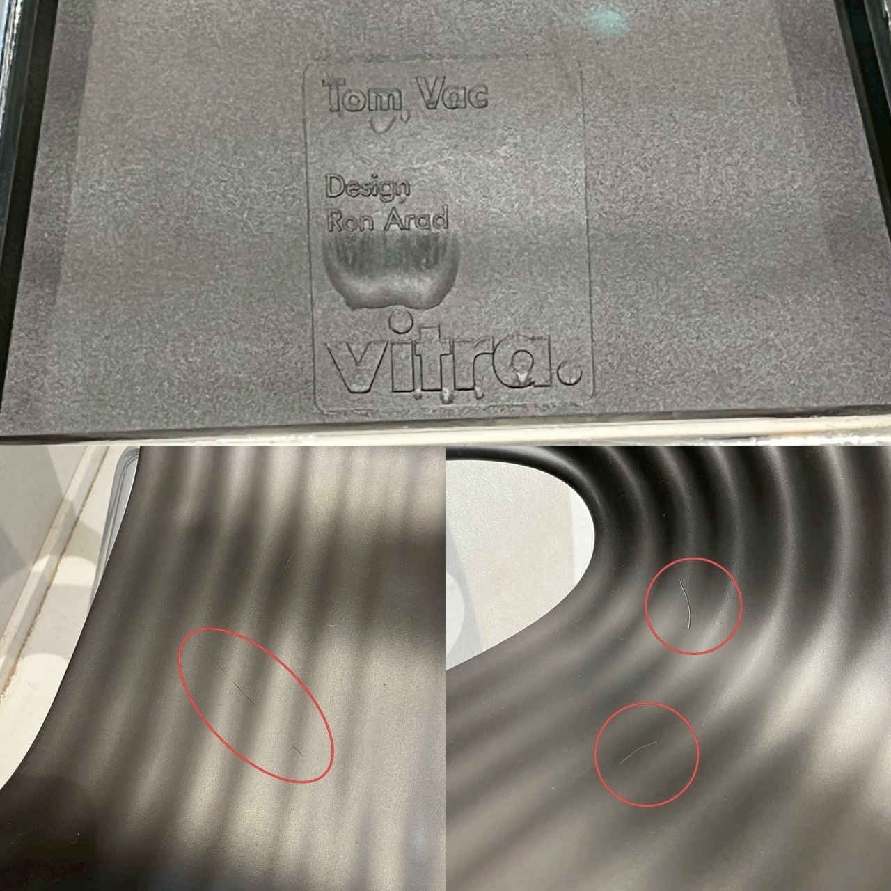 Vitra ヴィトラ Tom Vac トムバック ダイニングチェア アームチェア 椅子 チェア 樹脂座面 クローム脚 モダン ミッドセンチュリー ミニマル