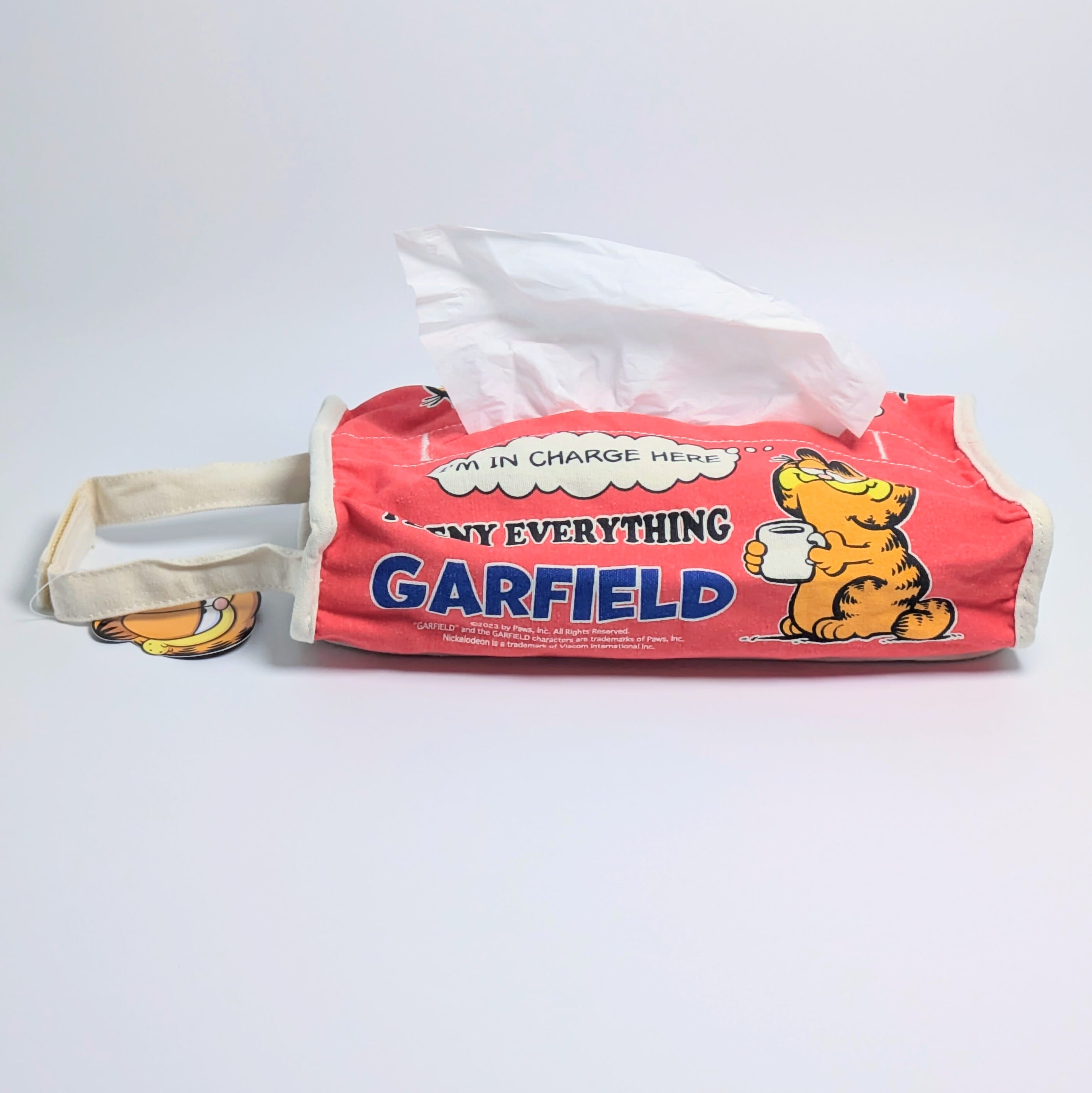 ✨️ティッシュのドレスアップに♡✨️ Tissue Cover / ティッシュカバー 吊り下げ / ティッシュケース【 Garfield ( ガーフィールド ) 】RED