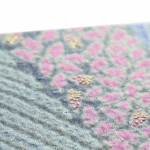 名門染匠【滝泰】 長尺468㎝ 手絞り『おぼろ染』『相良刺繍 名門染匠【滝泰】 長尺468㎝ 手絞り『おぼろ染』『相良刺繍