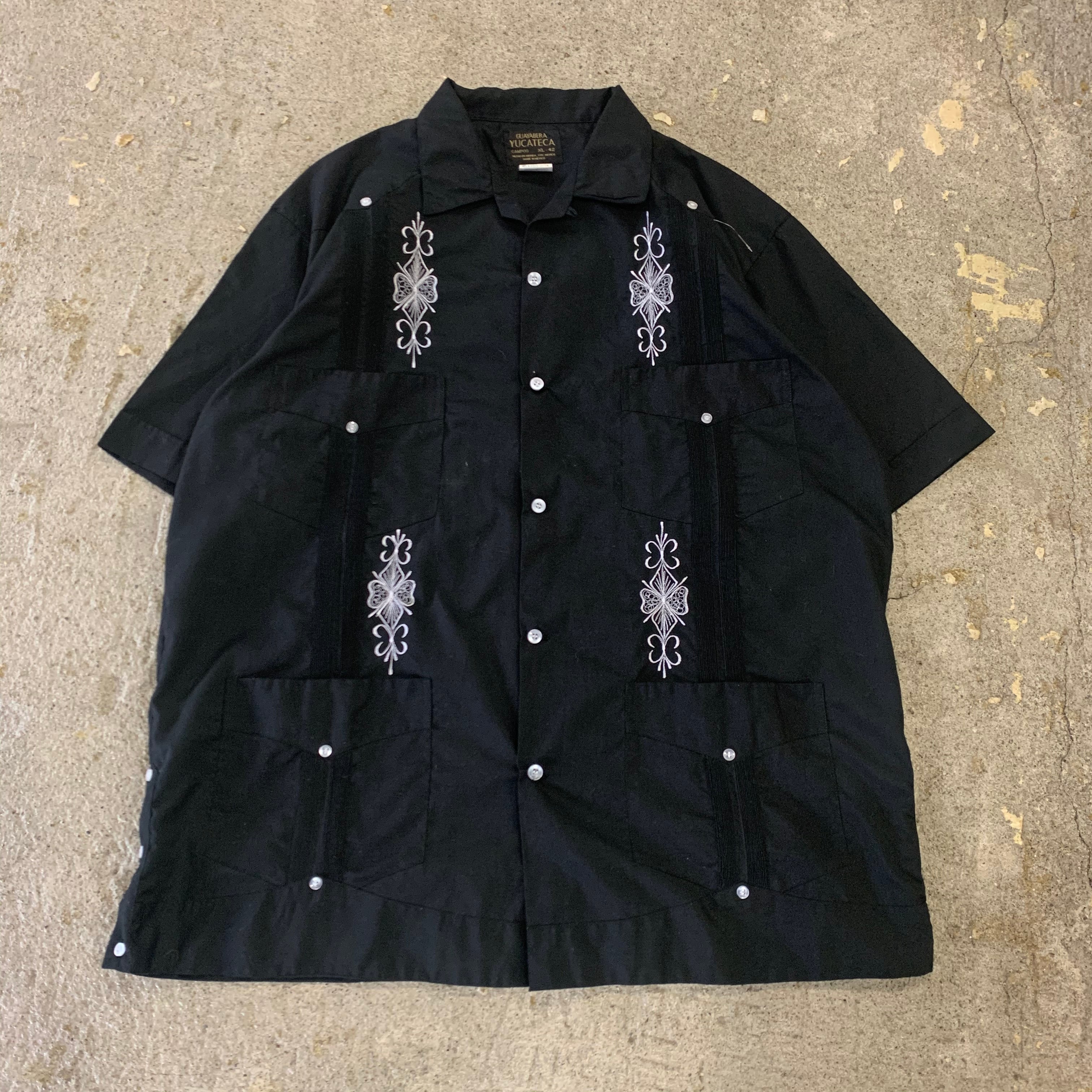 90s GUAYABERA YUCATECA S/S Cuba shirt