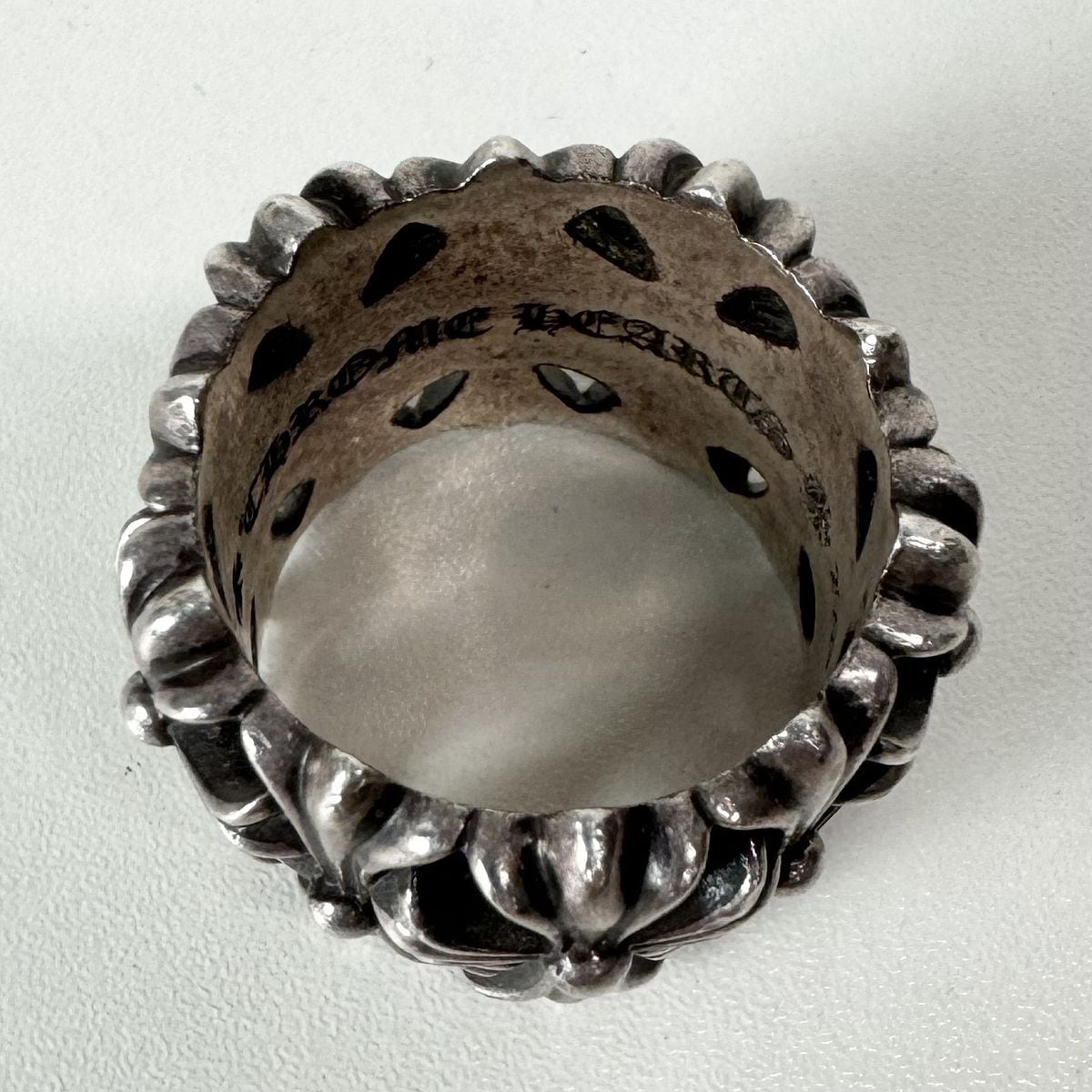 CHROME HEARTS クロムハーツ（原本有） リング CROSS BAND クロス