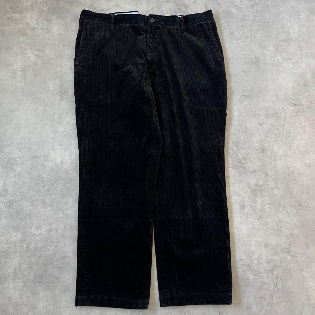 ポロ ラルフローレン W38 ポロチノ コーデュロイ 古着 黒 17813