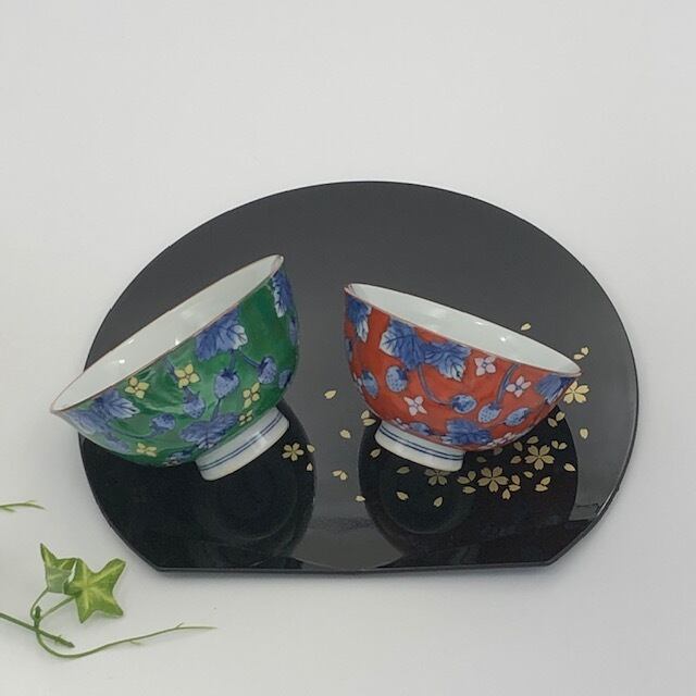 有田焼 錦いちご お茶碗 | 有田焼ショップ まるとも陶磁器