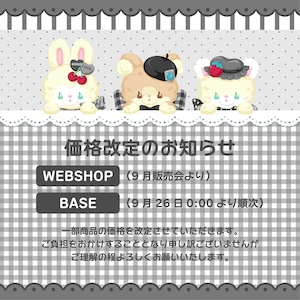 ※価格改定のお知らせ※