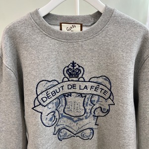 刺繍エンブレムスエット10900+tax