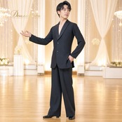 社交ダンス 衣装 TAKA DANCE タカダンス ジャケット スラックス ズボン スタンダード ブラック系 黒 無地 メンズ 男性 ダンス パーティ 発表会 パフォーマンス フォーマル ダンスウェア