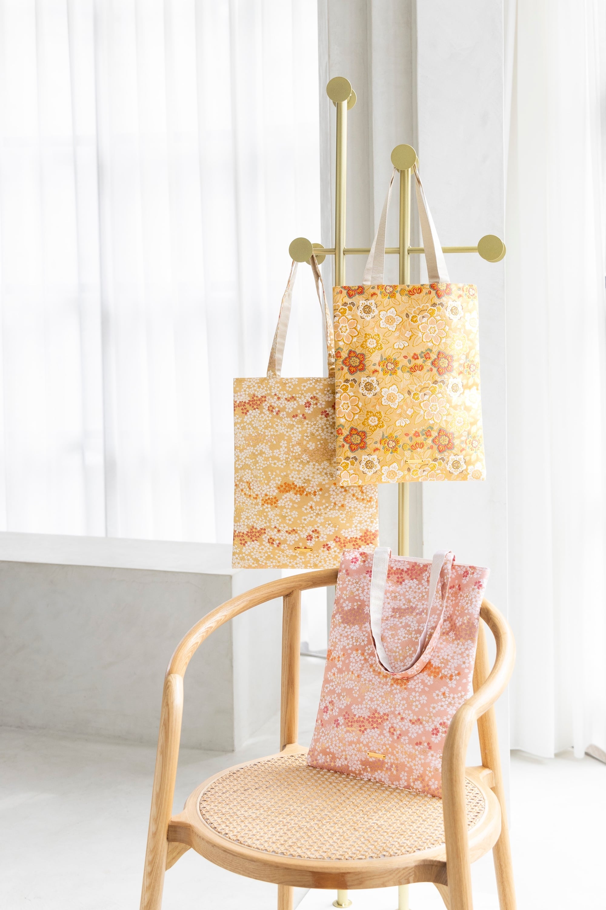 西陣織トートバッグ タテ SAKURA / NTL2【人気商品】 | Tomorrow Fabric