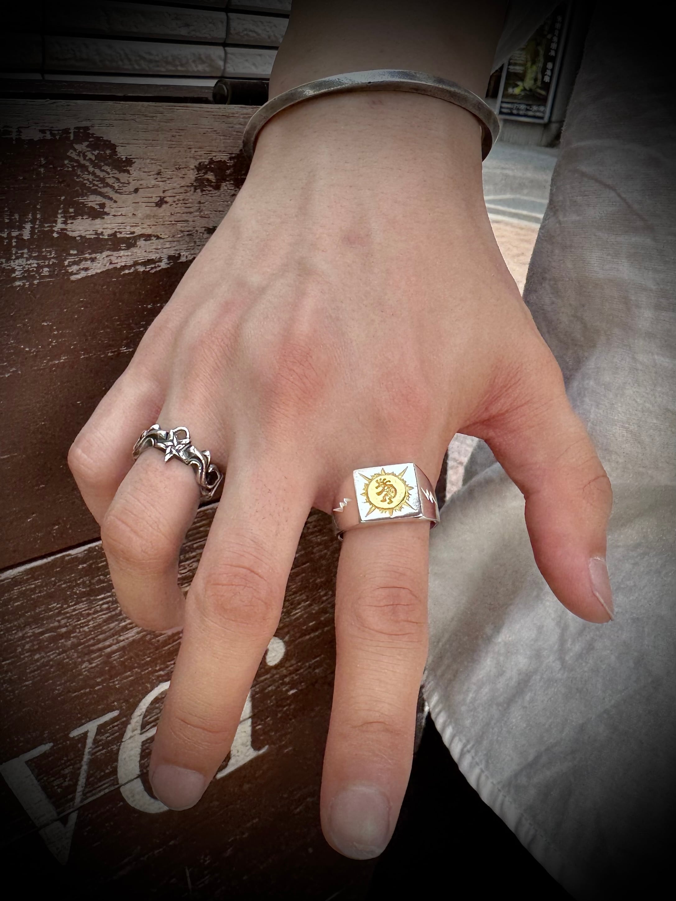 シグネット  ココペリ  スタンプリング シグネット ココペリ スタンプリング - メルカリ