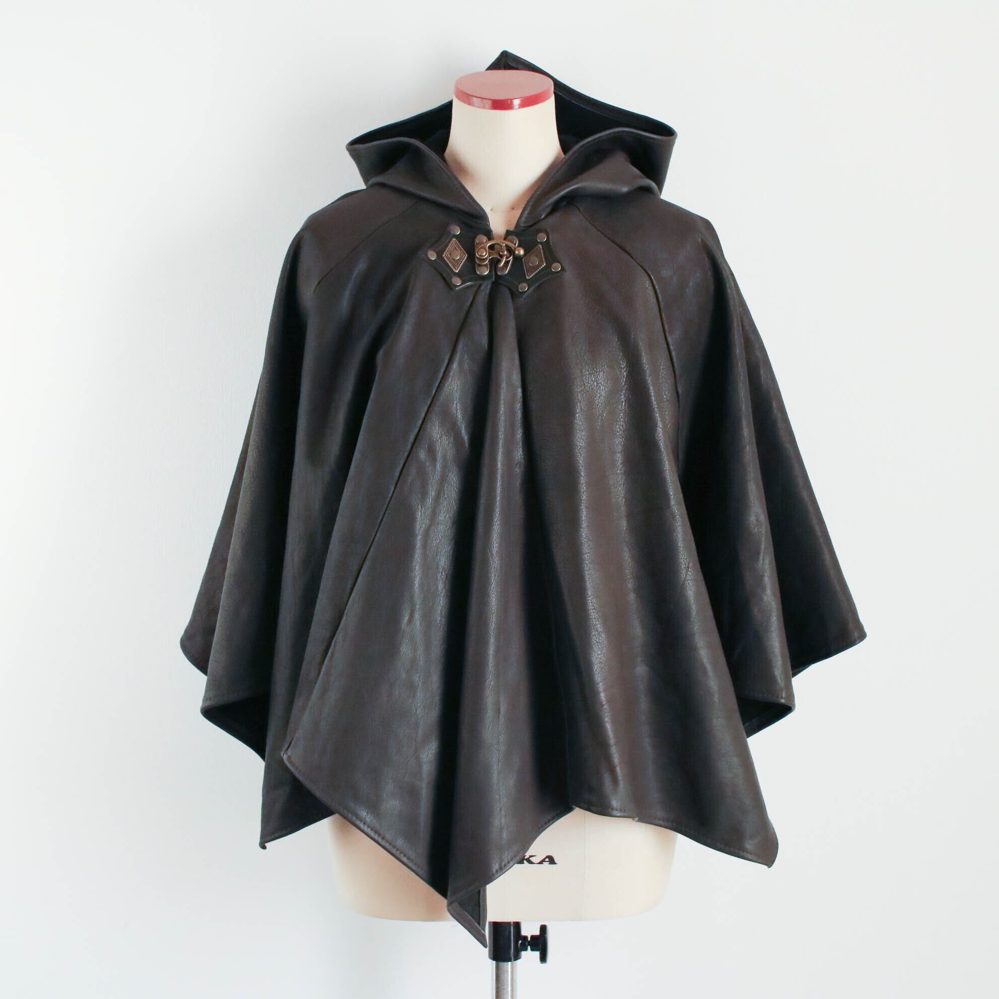 leather poncho