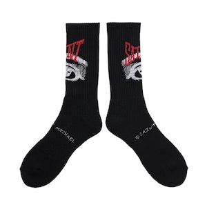 【SAINT MICHAEL】SM-YS8-0000-100/SOCKS/EYE/BLACK