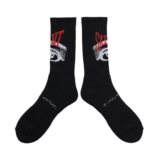 【SAINT MICHAEL】SM-YS8-0000-100/SOCKS/EYE/BLACK