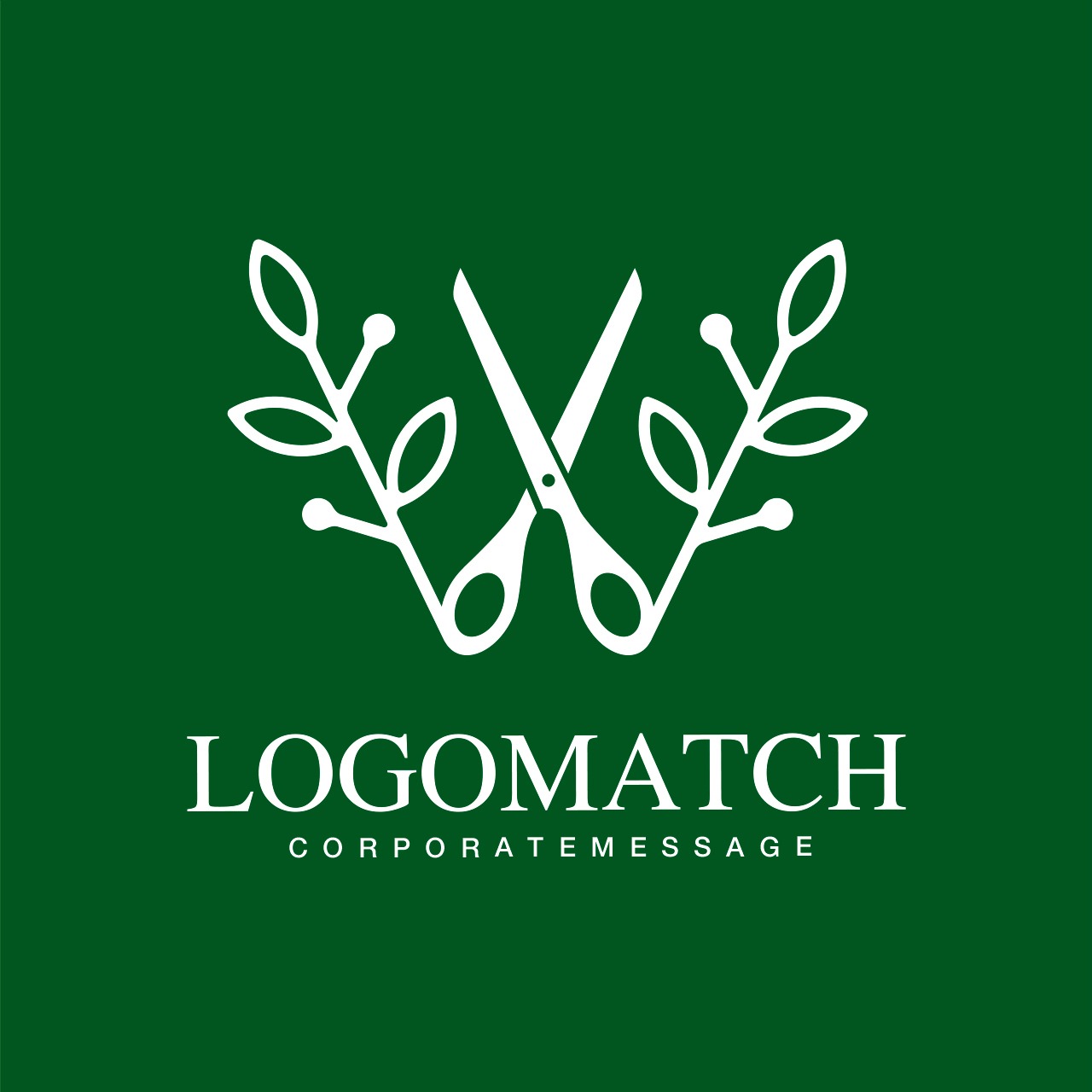 リーフのハサミWのロゴ