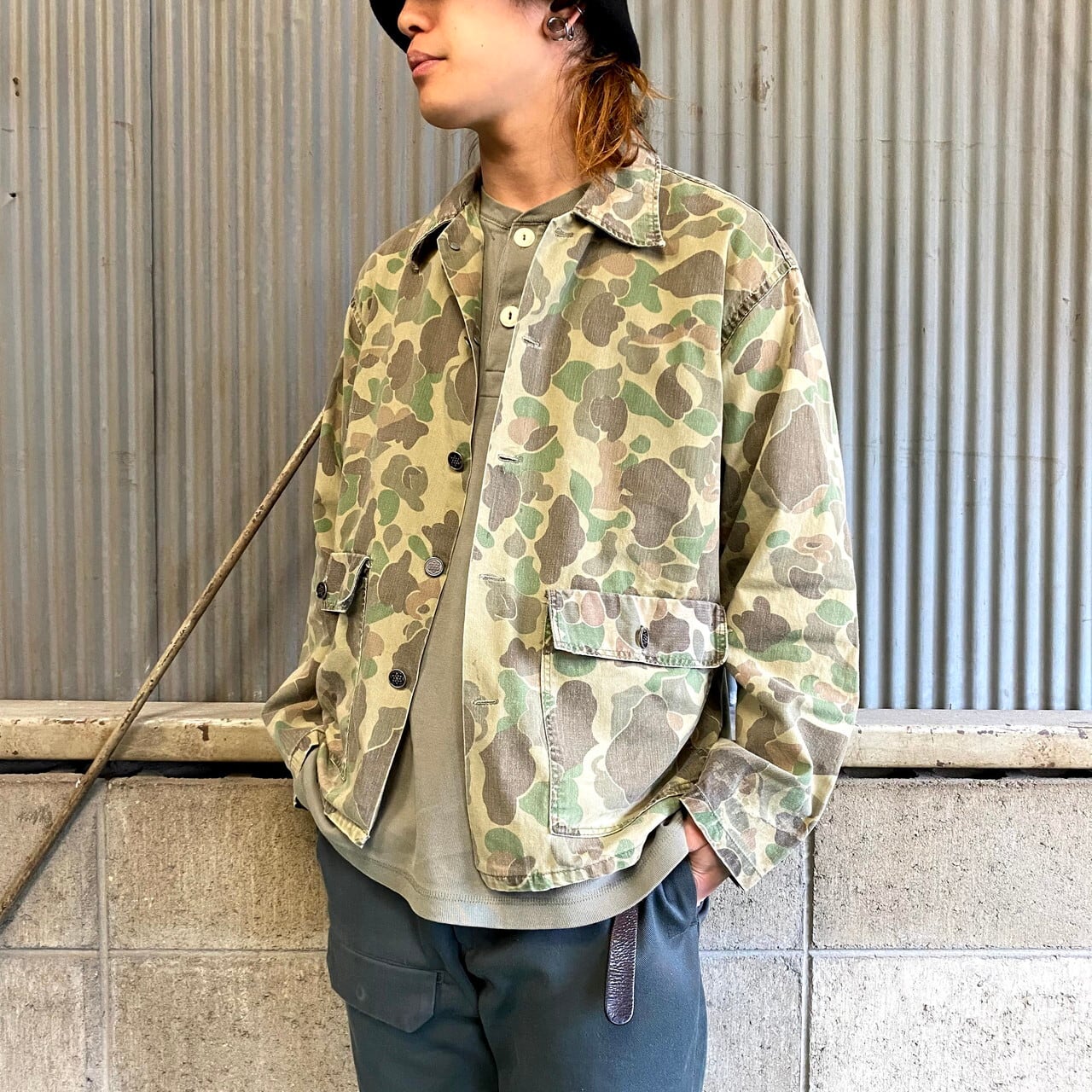 定番スタイル STUSSY ステューシー 迷彩 ダックハンターカモ 襟ボアジャケット激レア