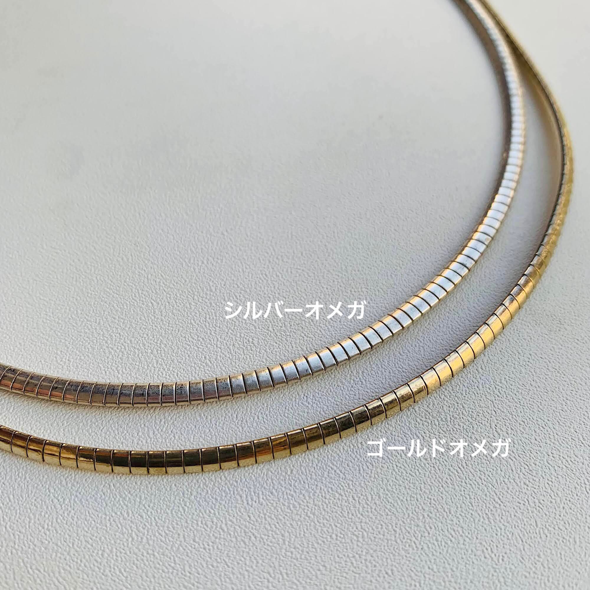 Italyシルバー925・3mm幅 オメガチェーンネックレス(40.7cm Italyシルバー925・3mm幅 オメガチェーンネックレス(40.7cm
