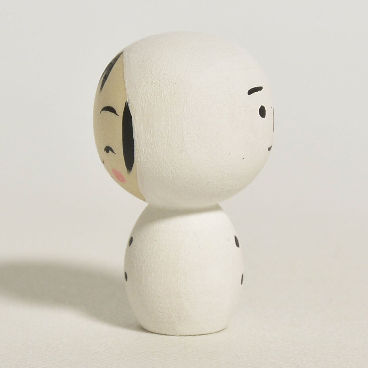 ゆきだるまこけしちゃん 約1寸 約3cm 鈴木明 工人（作並系）#2371