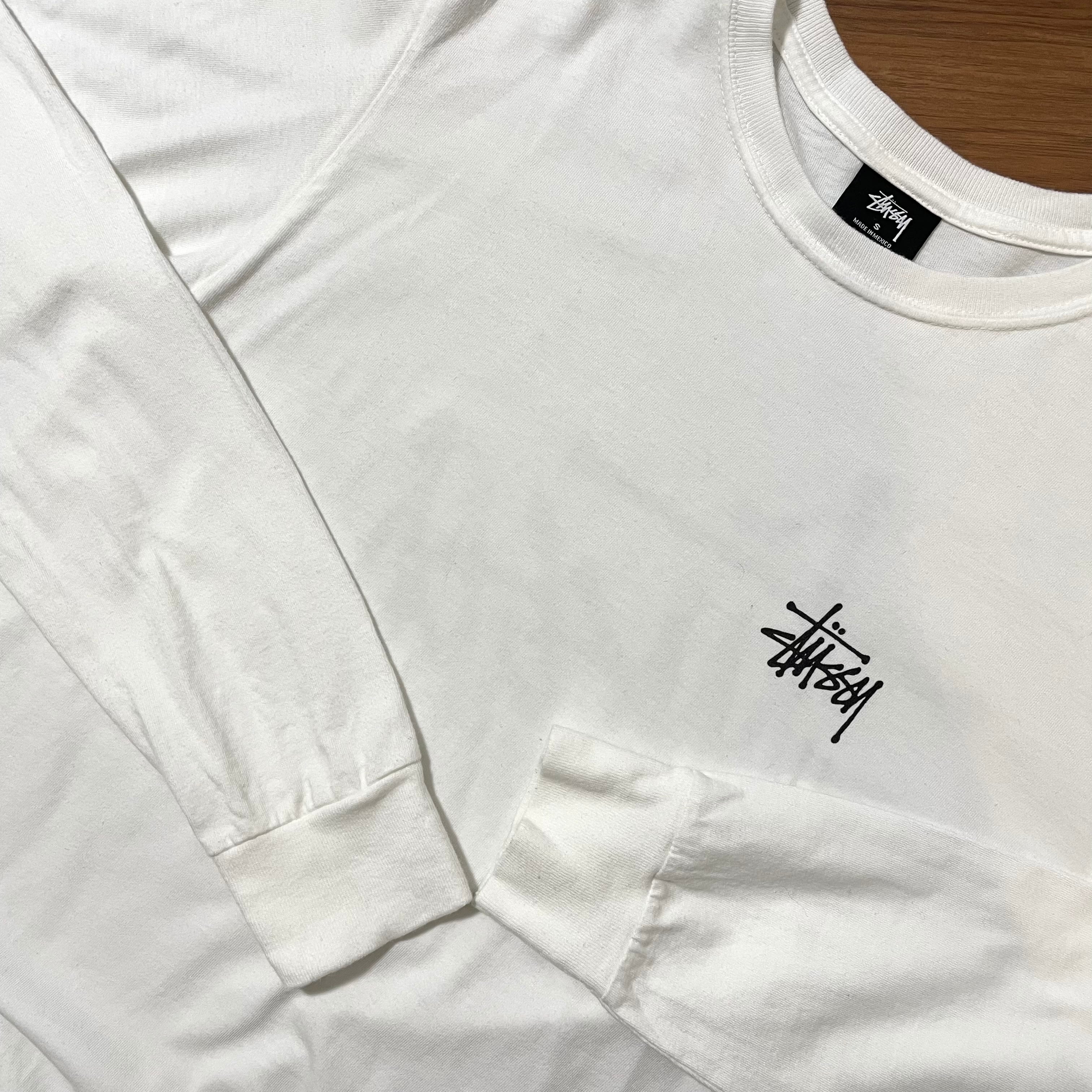 STUSSY】メキシコ製 長袖 ロンT ショーンフォント ロゴ バックプリント ...