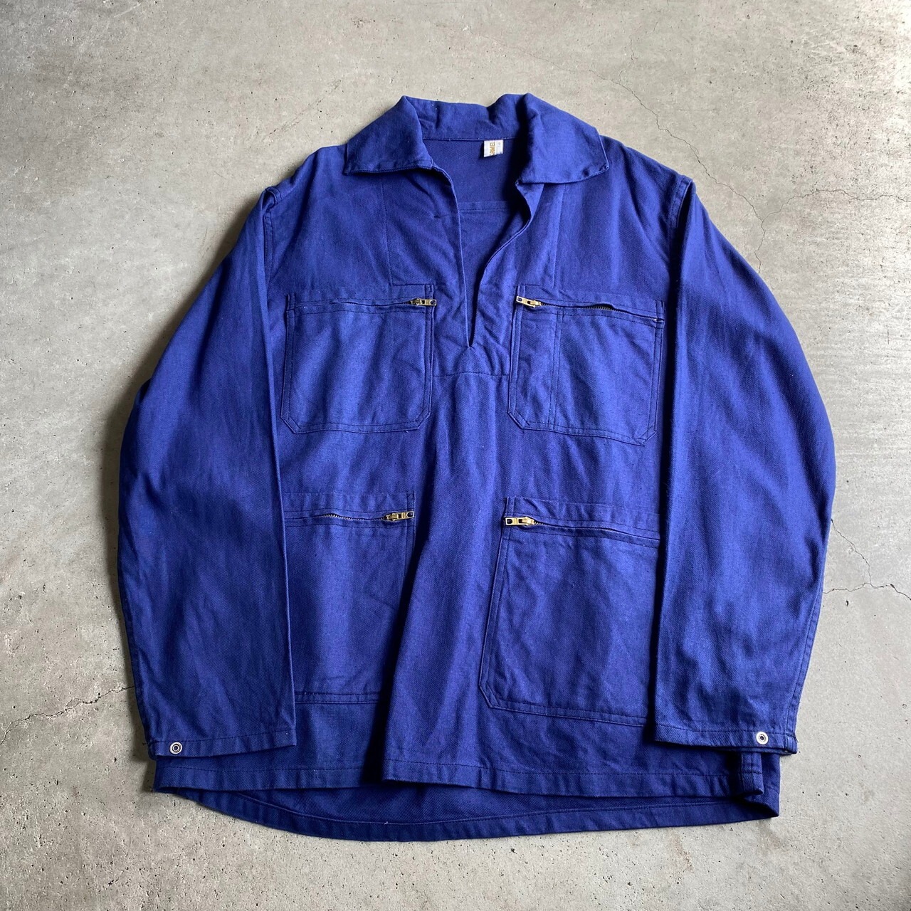 80年代 フランス製 LE MONT CARMEL ジップデザイン フィッシャーマン 