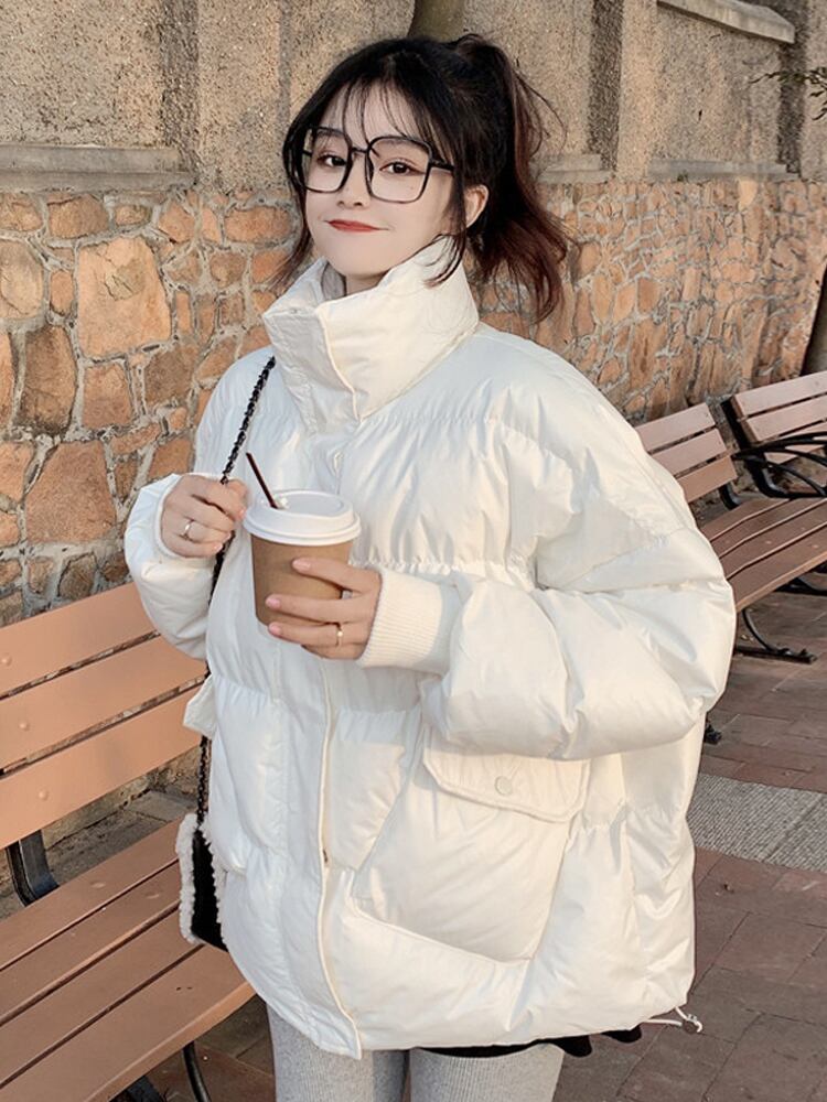 ジャケット オータムウィンター ホワイト コットン 秋物 冬物 試着室77819591852