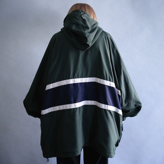 good coloring pattern over size anorak parka